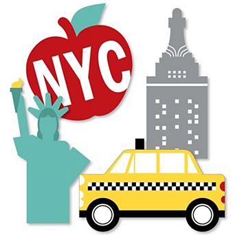 Big Dot Of Happiness Nyc Cityscape - Decorations Diy New York City Party Essentials - 20 ct