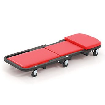 2 in 1 Folding Mechanic Creeper with Padded Seat