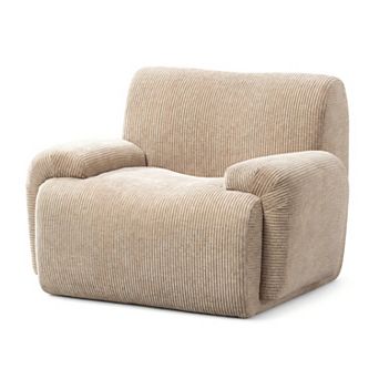 Heybly 42" Upholstered Chenille Accent Chair, Comfy Lounge Chair with Deep Seats for Living Room