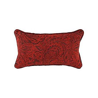 Blazing Needles Double-Corded Patterned Jacquard Chenille Back Support Pillow with Insert