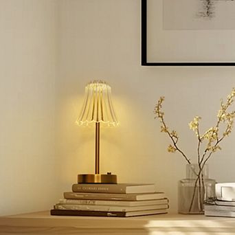 11.4 in Flower LED Table Lamp, Dimmable Design for Bedroom & Special Occasions