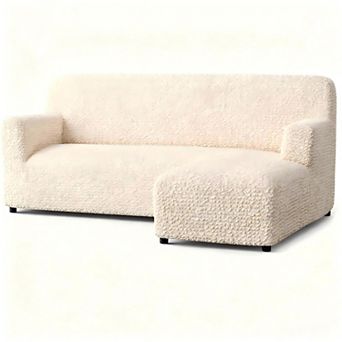 1 pc Stretch Sectional Sofa Slipcover, Non‑Slip & Machine‑Washable