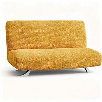 Bi‑Elastic Stretch Futon Slipcover, Armless Folding Sofa Bed Cover