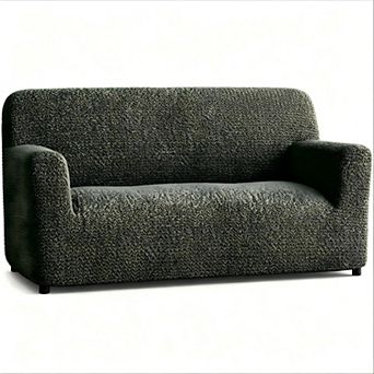 Premium Stretch Sofa Slipcover, Washable Pet‑Friendly Couch Cover, Moss Green