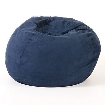 High-Density Foam Bean Bag Chair, Removable Microsuede Cover for Kids Adults