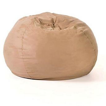 High-Density Foam Bean Bag Chair, Removable Microsuede Cover for Kids Adults