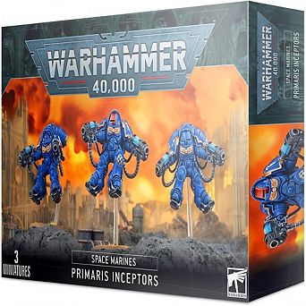 Space Marine Primaris Inceptors Multi-Part Plastic Model Set for Tabletop Battle Game