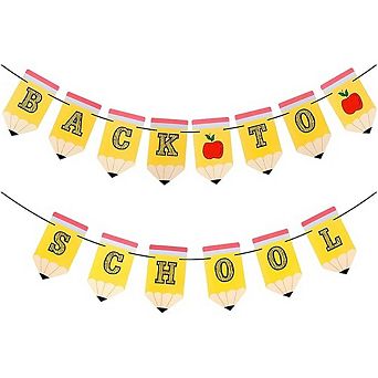First Day School Banner, Pencil Classroom Welcome Party Decor