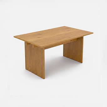 COLAMY HALO 63" Modern Farmhouse Dining Table