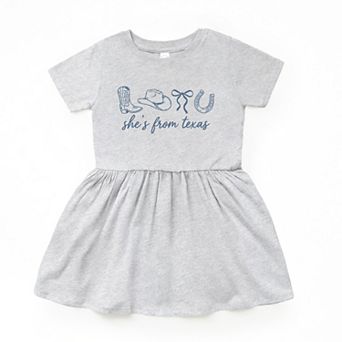 She's From Texas Icons - Infant Girl's Dress