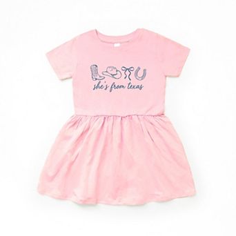 She's From Texas Icons - Infant Girl's Dress