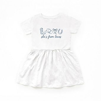 She's From Texas Icons - Infant Girl's Dress