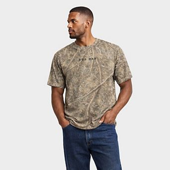 Dog Dad Minimal Puff Print - Men's Heavyweight Camo Tee