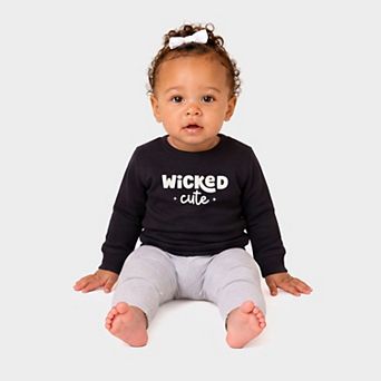 Wicked Cute Bold - Infant Crew Fleece Sweatshirt