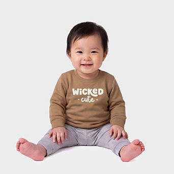 Wicked Cute Bold - Infant Crew Fleece Sweatshirt