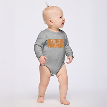 Hey There Pumpkin Distressed - Infant Fleece BodySuit