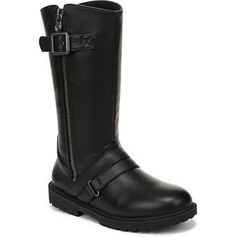 Blowfish Malibu Reese-Ki Girls Faux Leather Zip Tall Boots