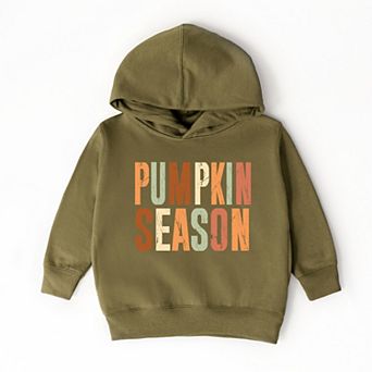 Pumpkin Season Fall Colors - Toddler Hoodie