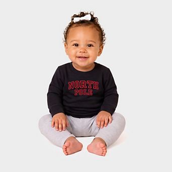 North Pole Varsity Outlines - Infant Crew Fleece Sweatshirt