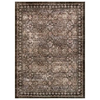 WRG Home Persian Allover Machine Washable Indoor Area Rug