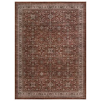 WRG Home Traditional Allover Machine Washable Indoor Area Rug