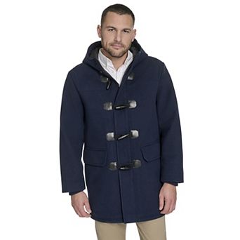 Men's Dockers® Faux Wool Hooded Toggle Coat