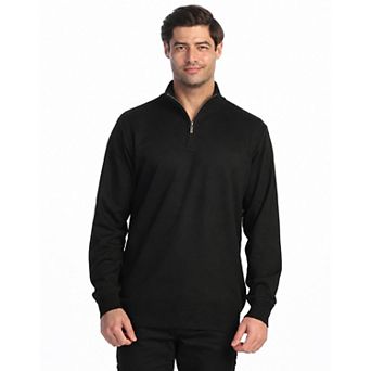 Gioberti Men's Jacquard Quarter Zip Pullover Sweater