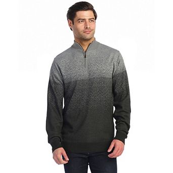 Gioberti Men's Jacquard Quarter Zip Pullover Sweater