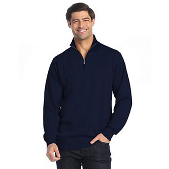 Gioberti Men's Jacquard Quarter Zip Pullover Sweater