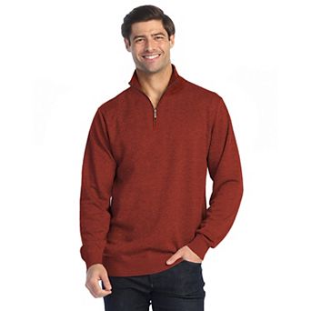 Gioberti Men's Jacquard Quarter Zip Pullover Sweater