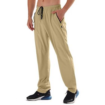 Men's Elastic Waist Hiking Pants Water Resistant Quick-dry