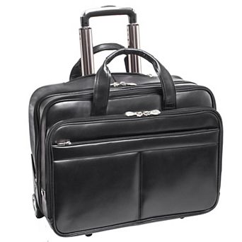 McKleinUSA Bowery 15-Inch Leather Wheeled Laptop Briefcase