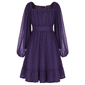 Girl Fall Winter Long Sleeve Casual Party Dress Kids