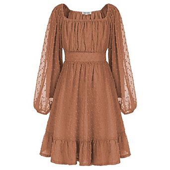 Girl Fall Winter Long Sleeve Casual Party Dress Kids