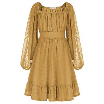 Girl Fall Winter Long Sleeve Casual Party Dress Kids