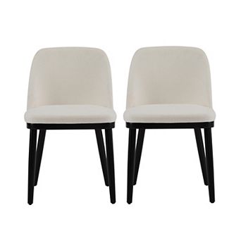 Christopher Knight Home Mid-Century Dining Chair with Ergonomic Curved Back Set of 2