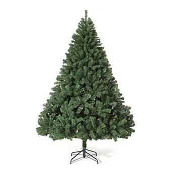 7.5FT Artificial Christmas Tree with 1,400 Branch Tips, Hinged Spruce Design & Foldable Metal Stand,