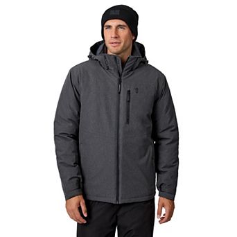 Free Country Men's X2O Melange Stretch Hooded Full Zip Jacket