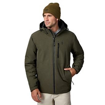 Free Country Men's X2O Melange Stretch Hooded Full Zip Jacket