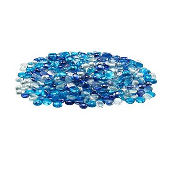 VEVOR Fire Glass, 10LBS / 4.5KG Smokeless & Fireplace Rocks, 3/4-Inch / 19.05 mm Reflective