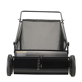 VEVOR Push Lawn Sweeper, 26-inch Leaf & Grass Collector
