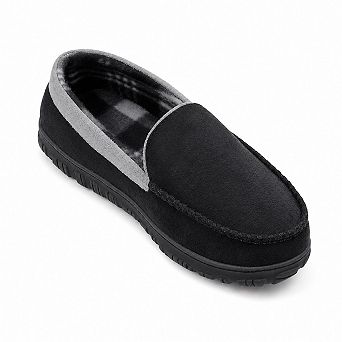 Men's Microsuede Moccasin Slippers