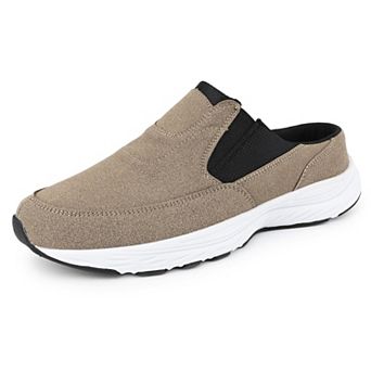 Men's Brown Closed-Toe Slip-On Mules