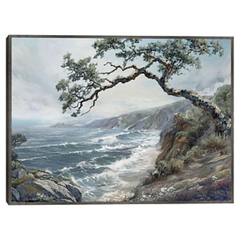 Masterpiece Once Upon a View Coastal Framed Canvas Wall Art