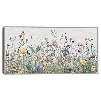 Masterpiece Wildflower Party Framed Canvas Wall Art