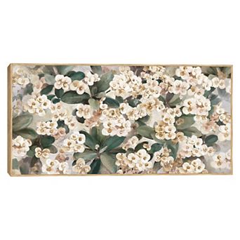 Masterpiece Petite Blooms Floral Framed Canvas Wall Art
