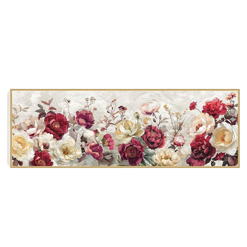 Masterpiece Fragrant Blossoms Floral Framed Canvas Wall Art, White