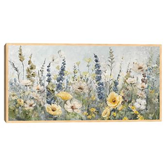 Masterpiece Her Private Garden Floral Framed Canvas Wall Art