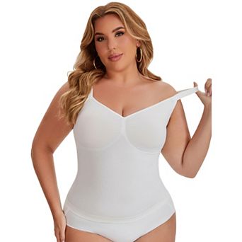 Women's Tank Tops Tummy Control Seamless Bodyshaper V Neck Slimming Compression Cami Shapewear
