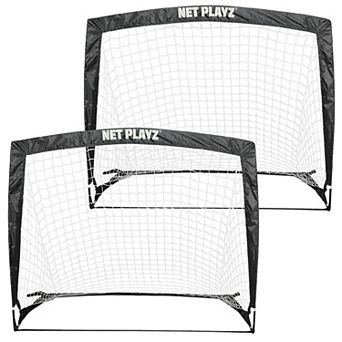 Net Playz Portable Soccer Goals with Carrying Bag & Ground Stakes